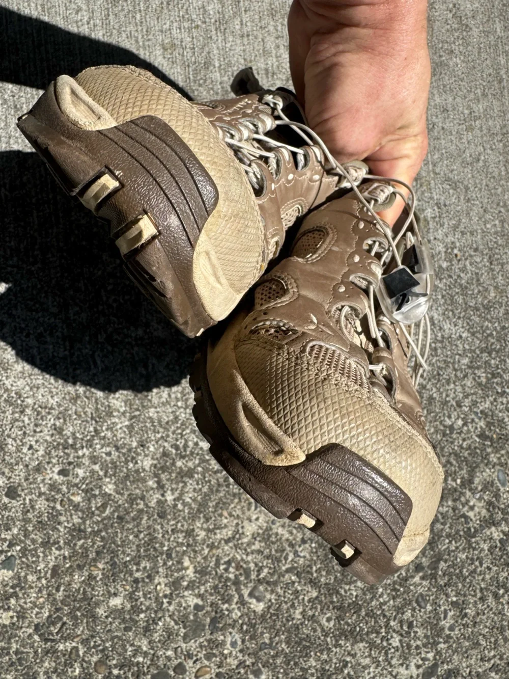 Salomon Men's Beige/Tan Outdoor Sandals with Quick-Lace